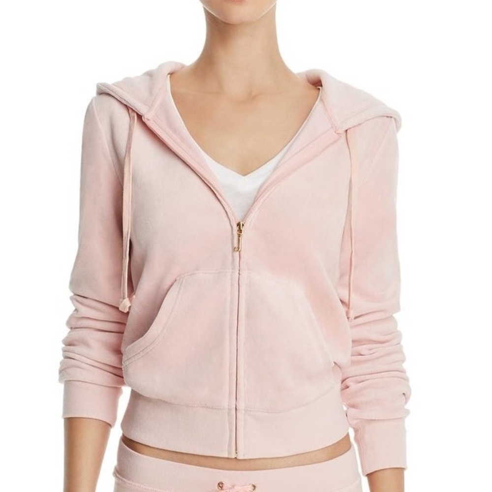 Juicy Couture Robertson Velour Hoodie - Pink